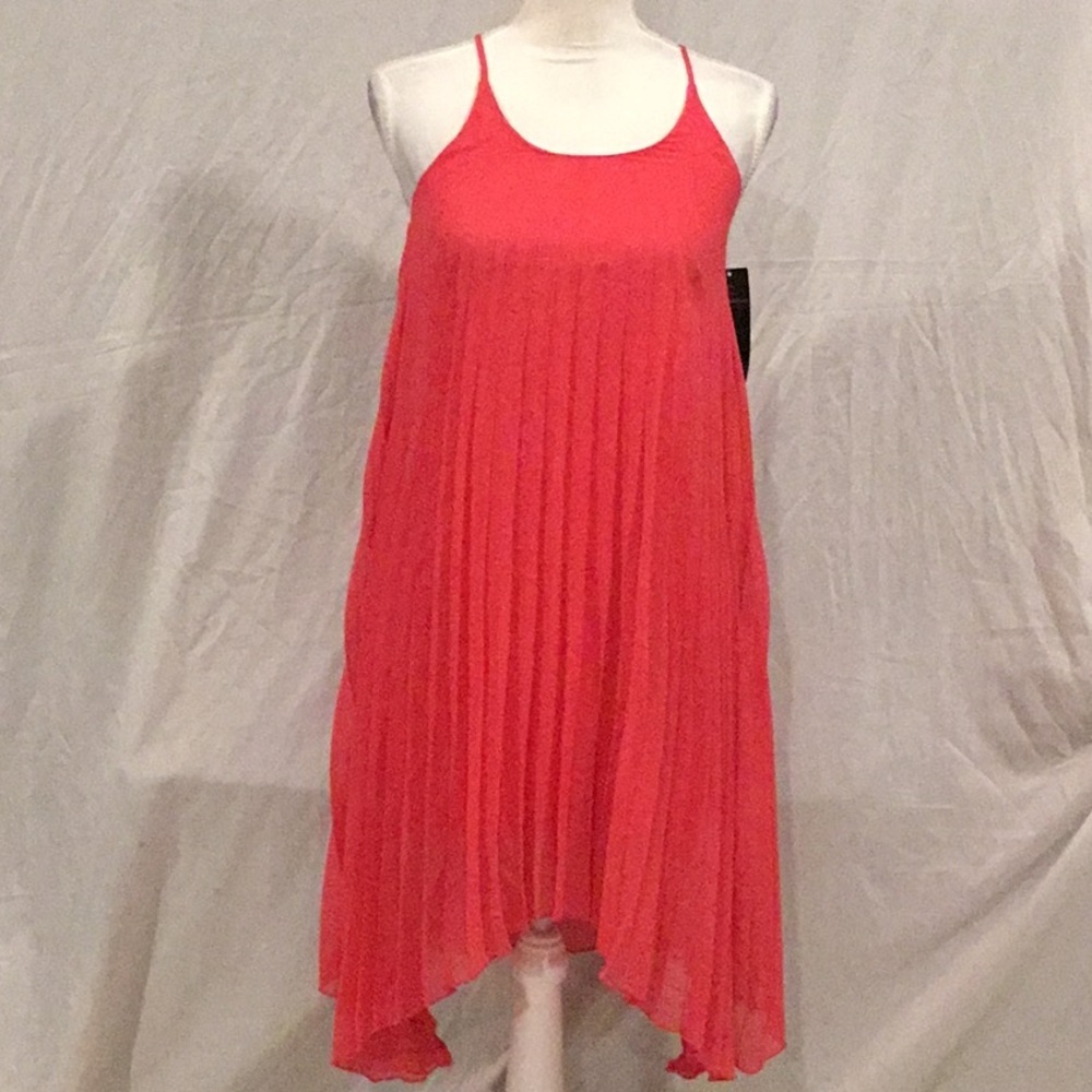 GA5) brand new ruffled watermelon color dress